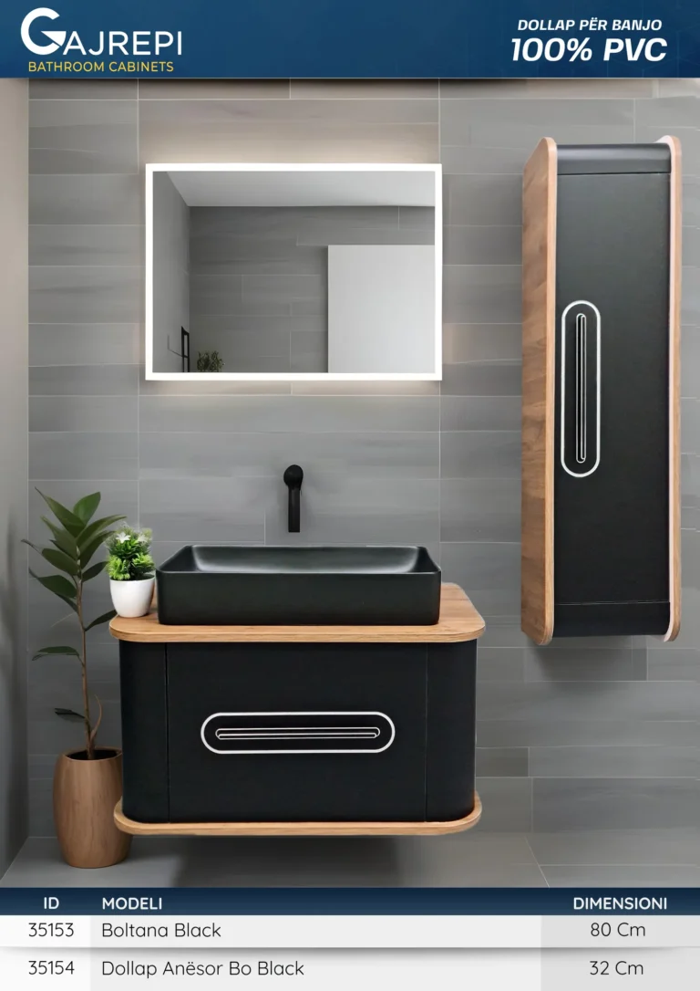 Dollap Boltana Black 80 Cm