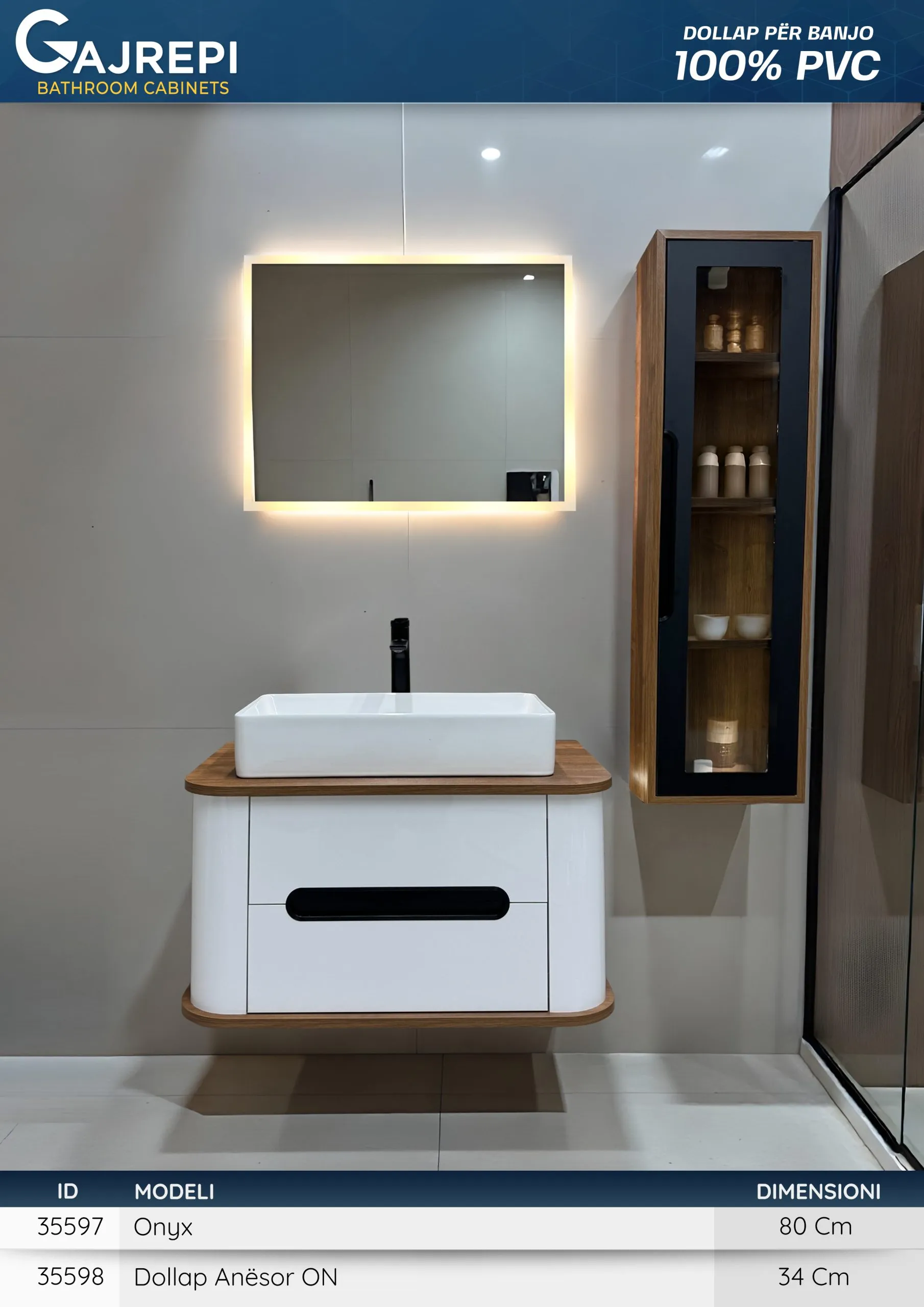 Dollap Onyx 80 Cm