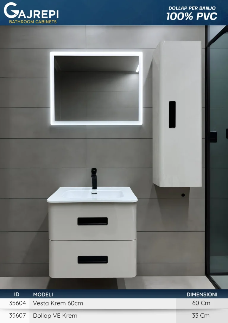 Dollap Vesta Krem 60 Cm