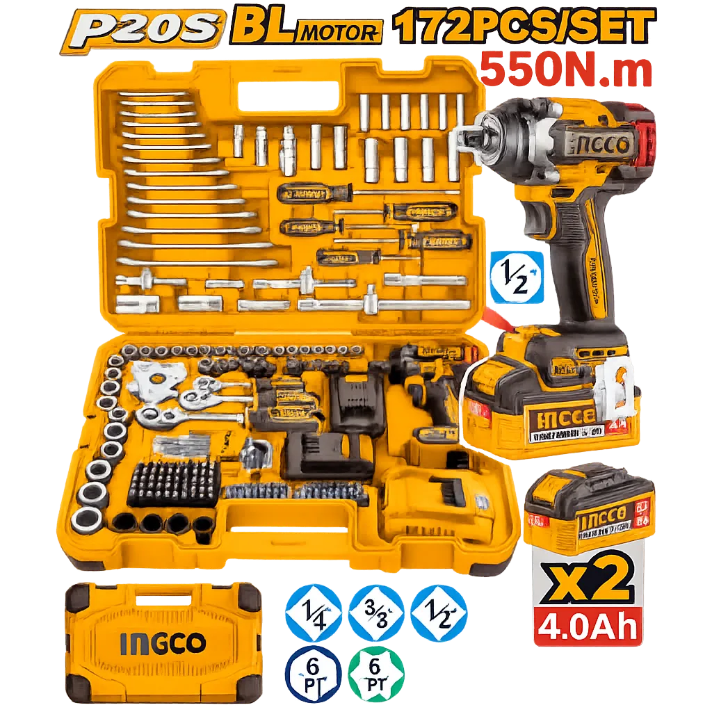 Ingco Set Cliruese Dhe Aksesore